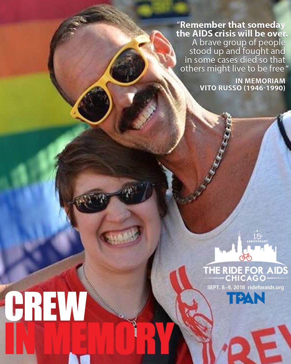 RideforLifeChi's tweet photo. Meet Dave! He is one of our amazing supporters and CREW for the Ride For AIDS Chicago! Join Dave’s team for this event to help raise awareness around HIV/AIDS and support TPAN’s life-saving services. Register at https://t.co/uQOhc4prJ6 #RFAC2018 https://t.co/NMVVzelMth