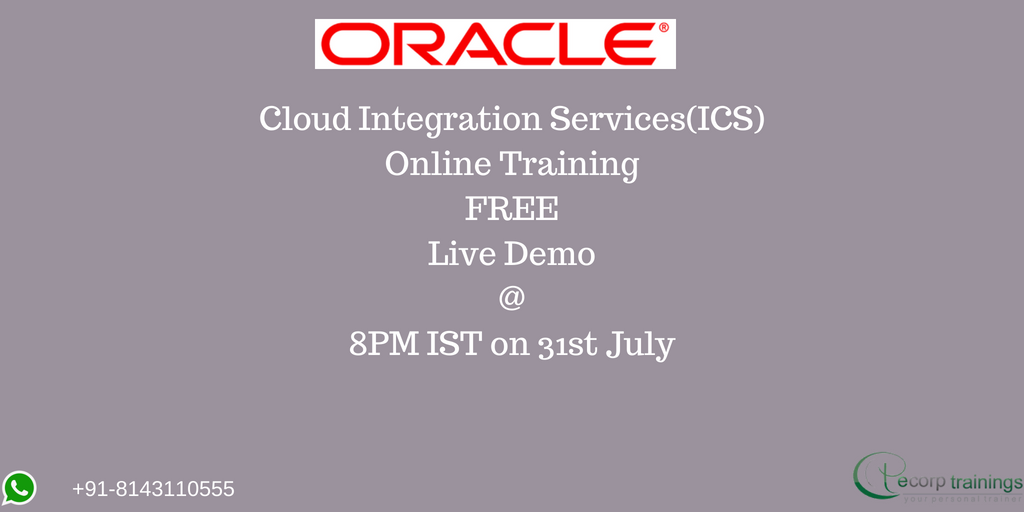 ecorptrainings's tweet image. #OracleICS Online training FREE Live #Demo at #Ecorptrainings #Hyderabad @8PM IST on 31st July.
goo.gl/Ev2hrk .