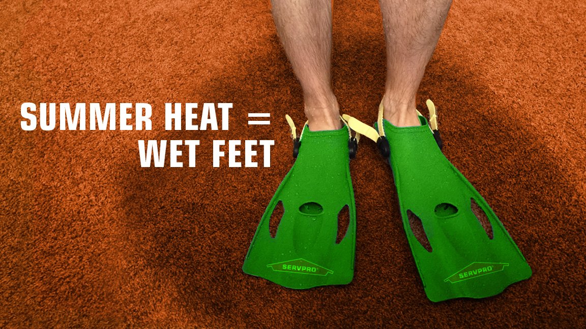 This summer heat could lead to some wet feet! If your carpet takes a beating, we’ll be there for you.