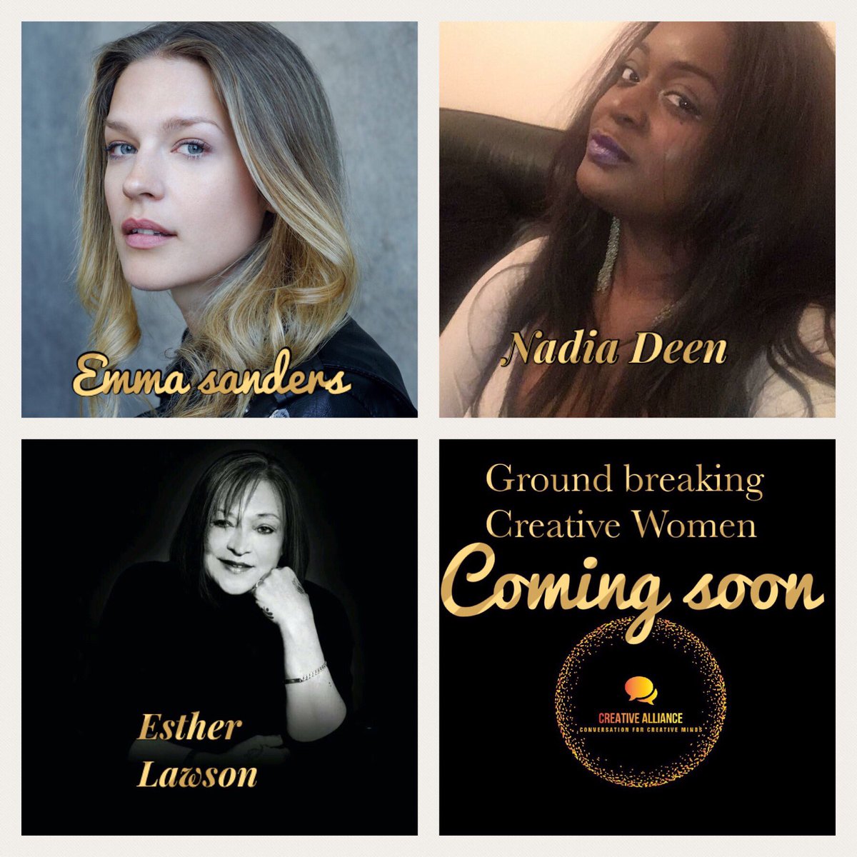 So excited 2 release our new season of Creative Alliance shows!
Ground Breaking Creative Women! 🙌
3 creative industry professionals talking about their journey as creatives and giving expert advice on being a successful creative.
<a href="/TheCreativeAlli/">The Creative Alliance Show</a> #conversationforcreativeminds