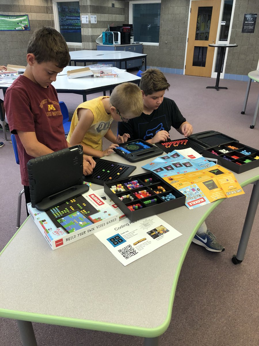 LightEduFires's tweet image. Kids are wasting no time getting to it during #discoverandcreate time in the #makerspace! @WaskaPride #makercamp