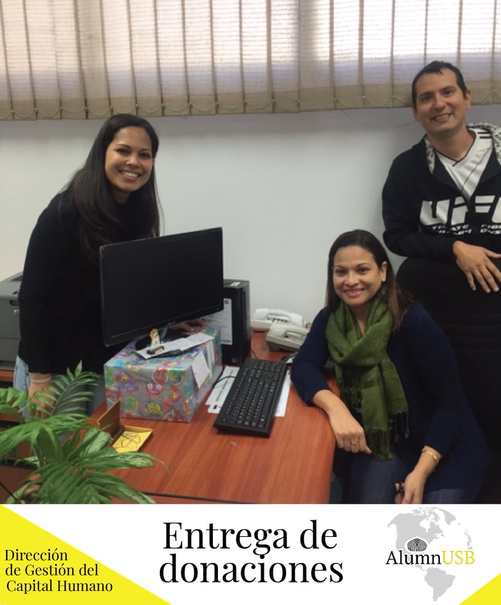 Alumn_USB's tweet image. La Dirección de Gestión de Capital Humano de la USB recibió este año 3 equipos de computación para mantener el funcionamiento apropiado de la #USBve.

Ahora el reto urgente es detener la renuncia de los Profesores, ¿cómo? Visita alumnusb.org/es/profesores/