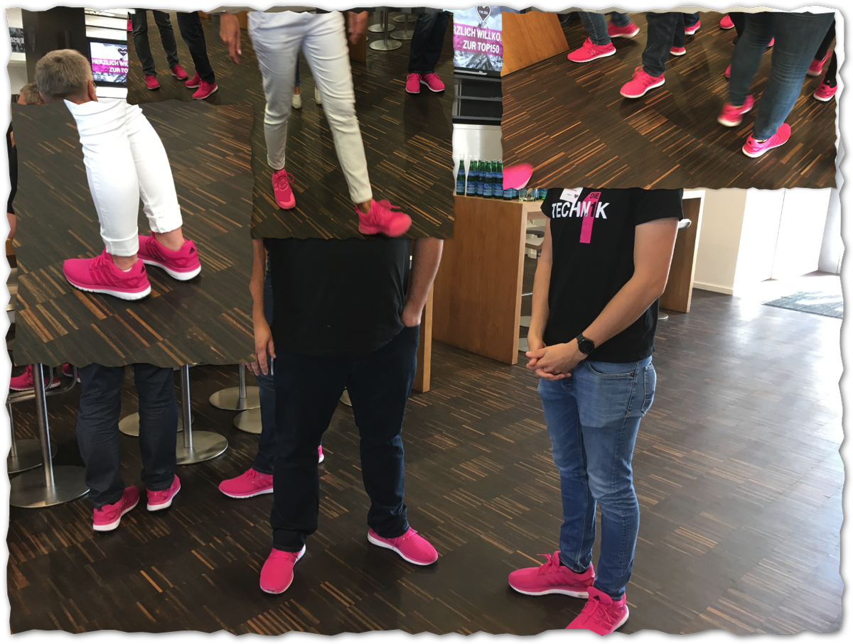 DirkMagenta's tweet photo. "Zeigt her eure Füße,
zeigt her eure Schuh" 👟
In diesem Kinderlied aus dem 19. Jahrhundert, werden schon unsere #MAGENTA - Sneaker besungen. 😍
#TelekomWall #TelekomBotschafter #werkstolz #MagentaLove #LoveMagenta #JetztMagenta #Telekom #rettetMAGENTA https://t.co/NVxVBDo734