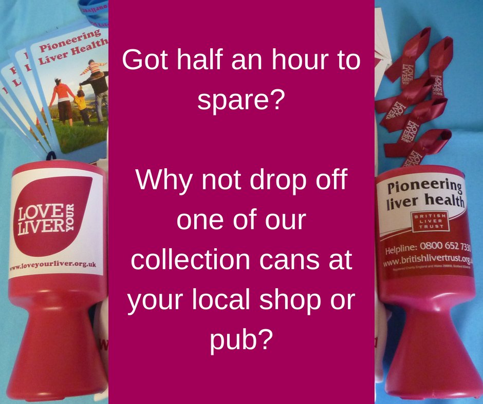 LiverUK_charity's tweet photo. Contact the fundraising team today to order a collection can, and drop it off at your local pub, hairdressers or shop! #CharityTuesday #LiverTrust #LoveYourLiver #LiverHealth #summerfundraising #Fundraising #charity #collectioncan https://t.co/H3YxBEXj0S