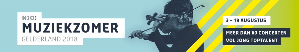 Vrijdag start <a href="/NJOrkest/">Nationale Jeugdorkesten Nederland (NJON)</a> Muziekzomer! Tientallen concerten op vele bijzondere locaties in Gelderland. Van industrieel erfgoed tot speelplekken in de vrije natuur. bit.ly/2LEjuuX