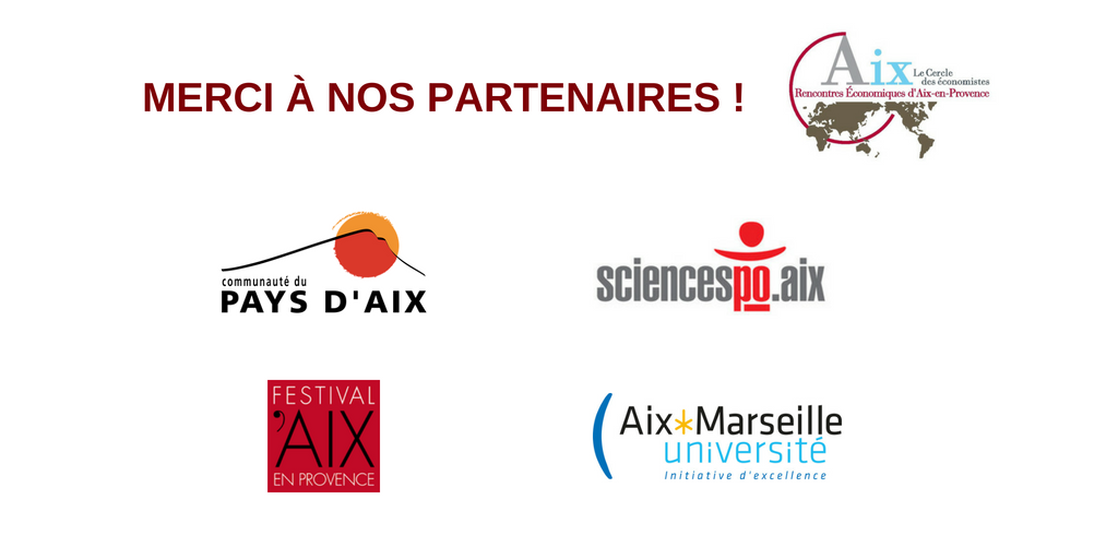 Cercle_eco's tweet photo. Merci à nos partenaires locaux @univamu @Festival_dAix @aixmaville @Sciences_Po_Aix, qui ont participé à faire des #REAix2018 une réussite. https://t.co/B2xQCWq9VT