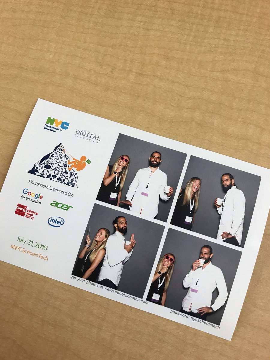 school4one's tweet image. @school4one having fun in the #nycschoolstech summit photo booth!  #NYCSchoolsTechSummit