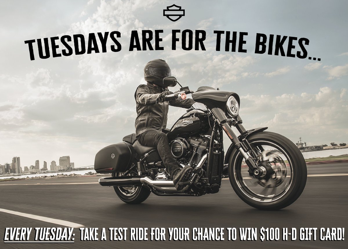 HannumsHD's tweet photo. It's #TestRideTuesday:
Stop in a test-ride a 2018 for a FREE 115th Anniversary H-D pin! https://t.co/zs0OQAa3fa
