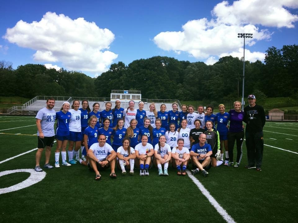 NDCLAlumni's tweet photo. Kick-it at the annual alumni girls soccer game on Saturday, August 4 at 2PM at Lozick Field at Lion Stadium. RSVP to Head Coach Matt Tainer `07 at matt.tainer@ndcl.org to play. https://t.co/LxL61zeLwf