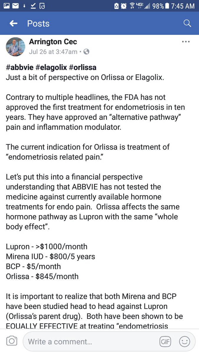 SofVersailles's tweet image. #Elagolix cost effectiveness: It just isn&apos;t there

Very expensive CBD oil is about $60/month out-of-pocket. In my personal experience, this legal substance cuts my opioid &amp;amp; NSAID use 50%-80% without side effects