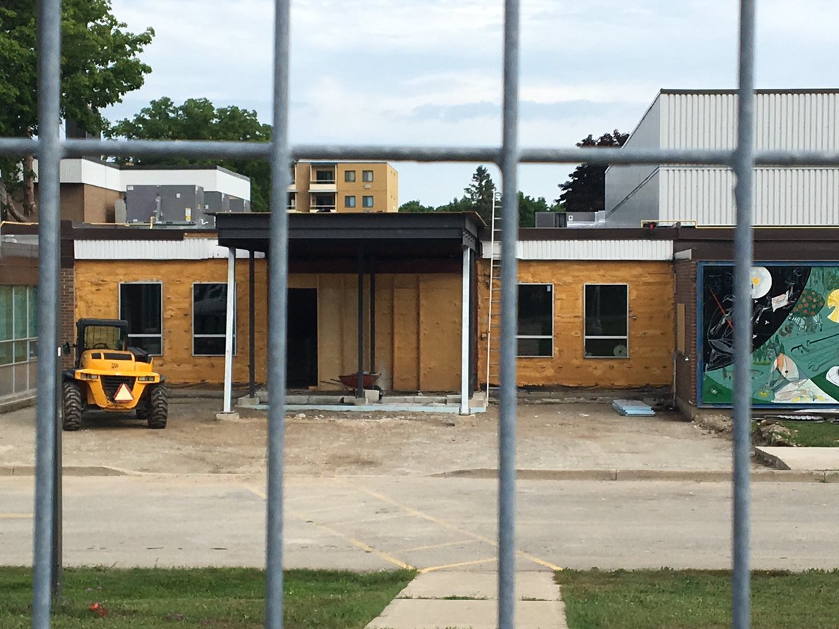 Expanded parking, a new vestibule and drop-off area are just a few of the projects in the works as phase 2 of summer renovations continues  <a href="/OSDSS_/">OSDSS</a>. #OwenSound