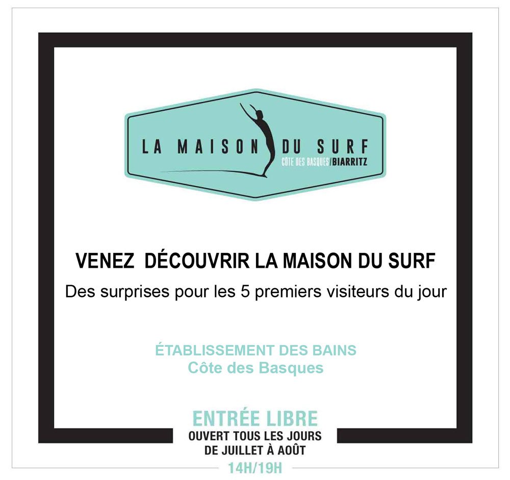 Ville2Biarritz's tweet image. | MAISON DU SURF | Côte des Basques
Venez découvrir ou redécouvrir l'histoire du Surf à Biarritz 🏄‍♂️

#ville2biarritz #biarritz #surf #surfbiarritz #maisondusurfbiarritz #tontonssurfeurs #côtedesbasques