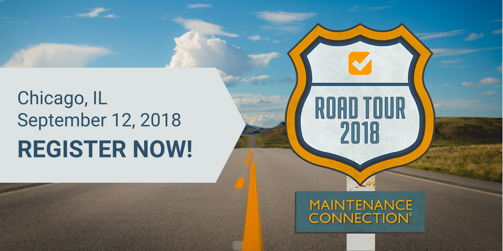 Hey #Chicago - come join us for the #MCRoadTour on September 12! Get training seminars on best practices, network with other experts and see real examples of #MaintenanceConnection in day-to-day use. Register now: 
bit.ly/2LUymRQ  (&amp; follow <a href="/AccruentLLC/">Accruent LLC</a> for updates!)