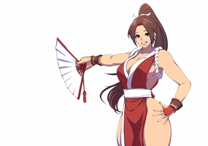口を『い～っ』ってしてる女の子は可愛い。だから不知火舞は可愛い。不知火流忍術ほんと隙がない。 