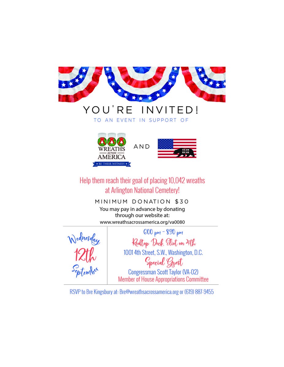 teambearusa's tweet photo. Join us in DC for an event in support of @WreathsAcross . Help us cover ALL of @ArlingtonNatl again this year. RSVP and donate today! https://t.co/HzlWqLbTPx #rememberhonorteach #heroes #military #goldstarfamilies https://t.co/O9EKzfBHVn