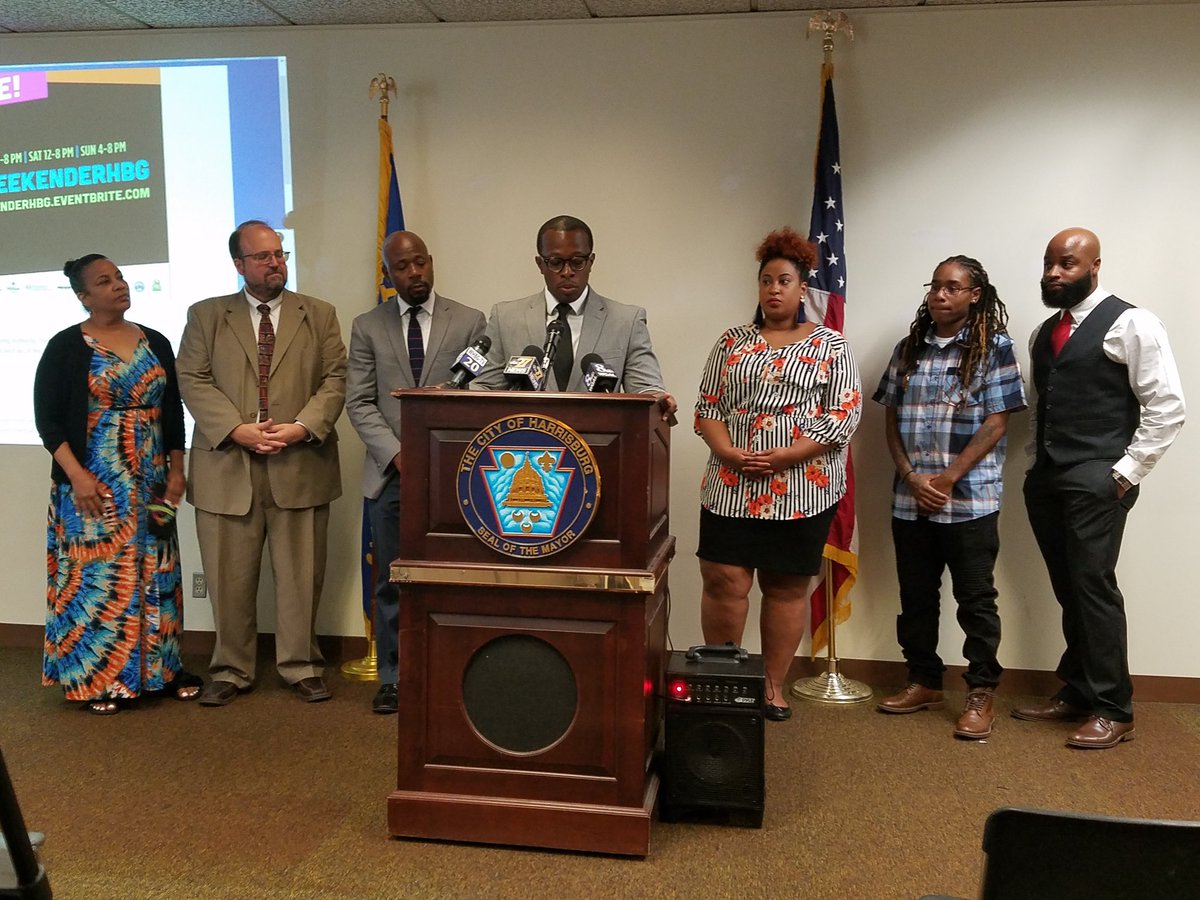 thecityofhbg's tweet photo. Mayor and Councilman Cornelius Johnson Announce New Musical Event #WeekenderHBG https://t.co/h7Gxg2wlej https://t.co/9VpaOI2B5F