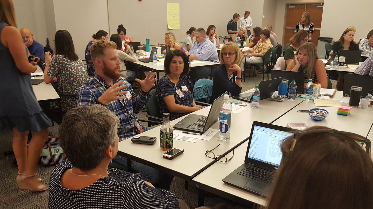 swilliams206's tweet photo. Traveling salesman activity at #GCSPLA. Sharing their communication plans. https://t.co/a1zSORdQg0