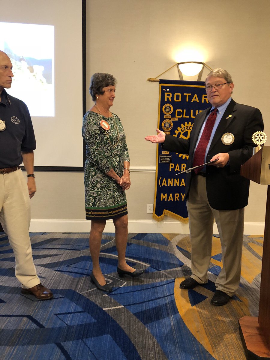 ParoleRotary's tweet image. President-elect Riser inducted new member Sandi Shanahan into the Club at this morning's  meeting