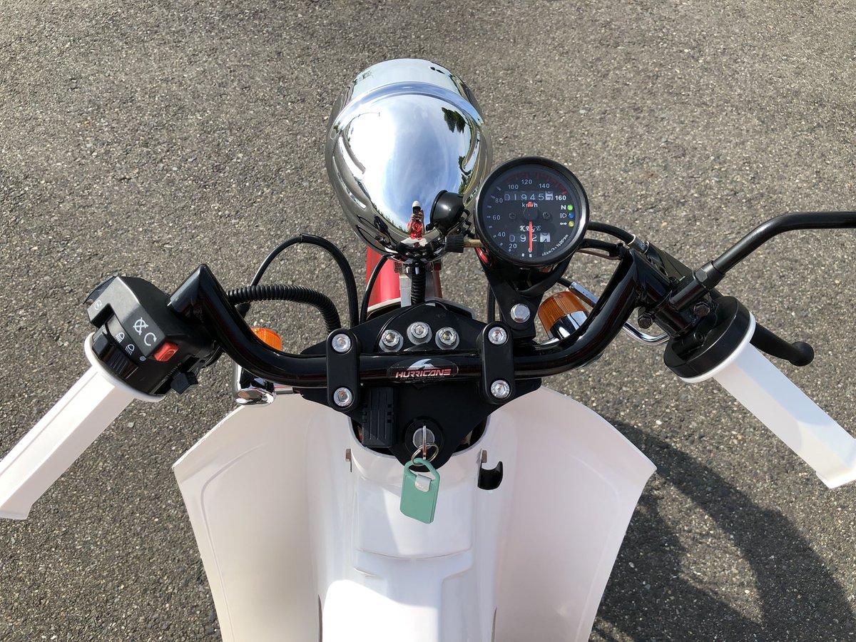 カブのバーハンに必要なもの ハンドルは除く ウィンカーはフォーク埋め込みとする Twitter