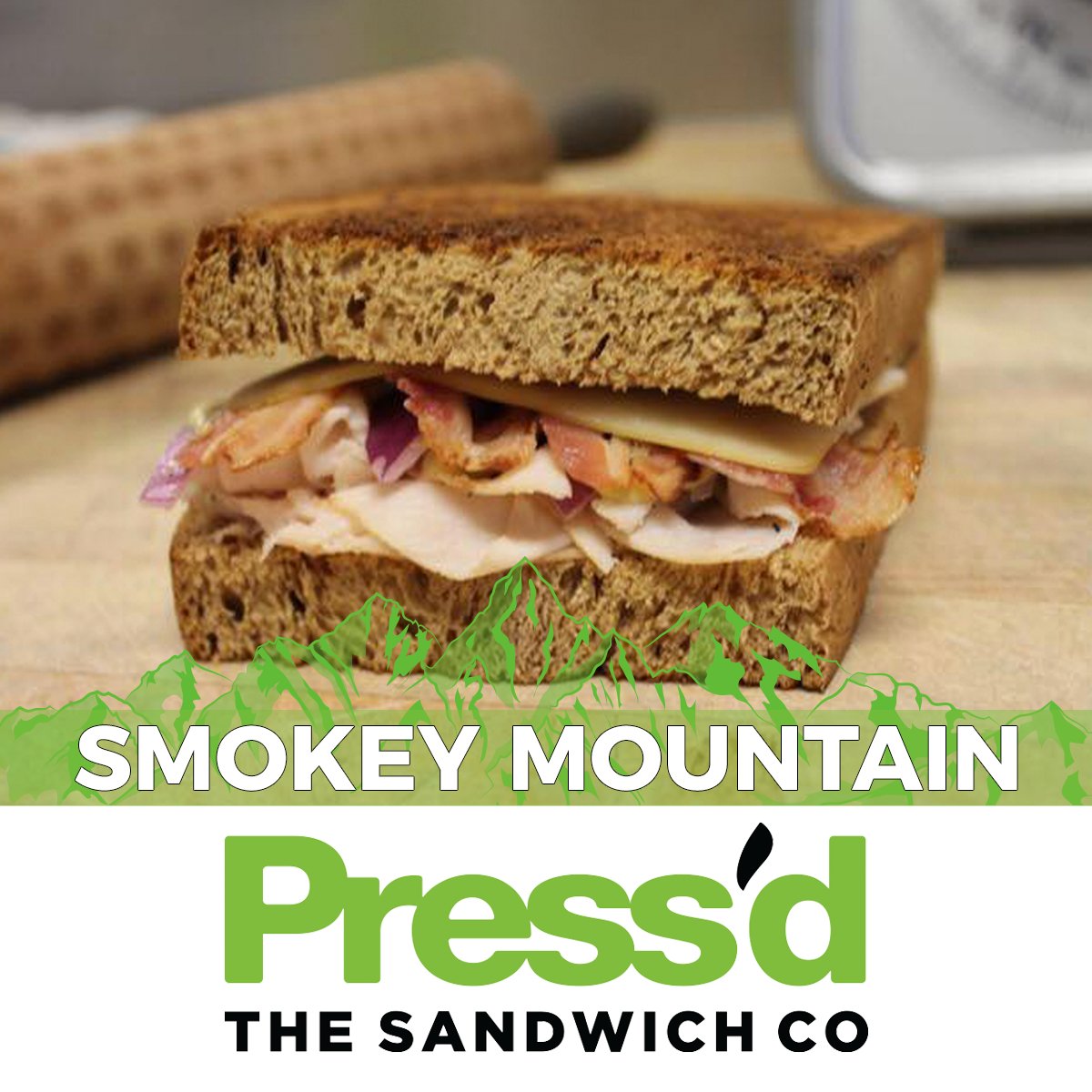 pressdreddeer's tweet photo. Have you tried our Smokey Mountain yet? A truly mouthwatering combination of shaved turkey, smokey bacon and sharp cheddar that will have you falling in love at first bite.
#getpressd #leduc #reddeer #gasolinealley #food #foodie #sandwiches #smokeymountain #turkey #bacon #yummm https://t.co/XRxSkcYXxn
