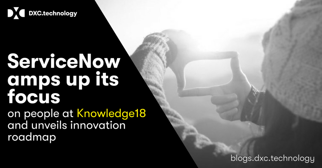 DXCTechnology's tweet photo. With approximately 18,000 in attendance, #Knowledge18 was the largest @ServiceNow annual conference to date. What were they key lessons from it? @Andrew_Meek provides an overview https://t.co/JvfOInDzzR. #ServiceNow https://t.co/L4UV6wsRXy