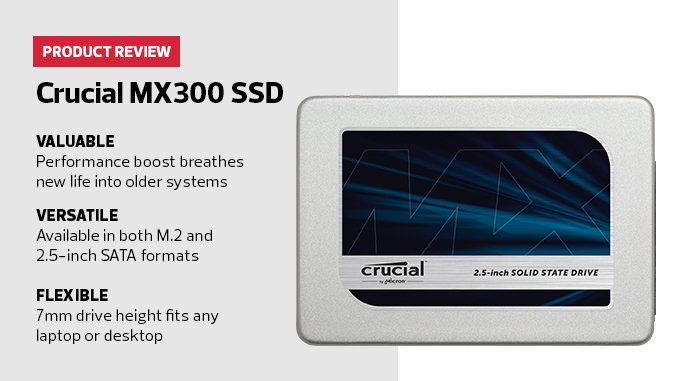 BizTechMagazine's tweet photo. Need to boost your old PC’s performance? Try adding a #solidstatedrive like the @CrucialMemory #MX300 https://t.co/NJxS8tjJap https://t.co/94XlVd0S8j