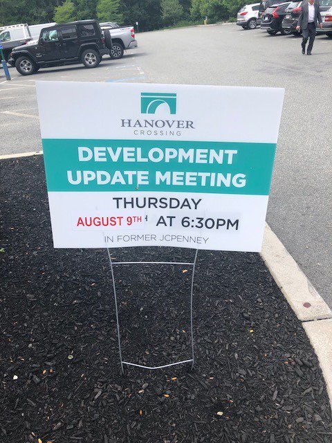 SconsetLanding's tweet photo. Did you know the @TheHanoverMall is getting a makeover? Details on the upcoming project will be discussed on 8/9. Bring your questions and suggestions! https://t.co/EcyLCo6lR6