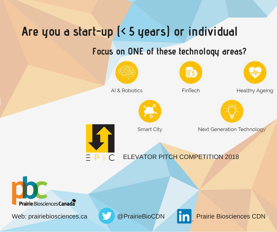 PrairieBioCDN's tweet photo. EPIC - This competition will give you a chance 2 win investors' hearts & not less than US$120,000 funding in just 60 seconds. Application deadline: Sept 14
Click 4 more info https://t.co/gYIOnQpDQQ #PrairieBioCDN #StartUp #ElevatorPitch #CDN @mbchambersofcom @CANCleantech https://t.co/DGrwoNbg03