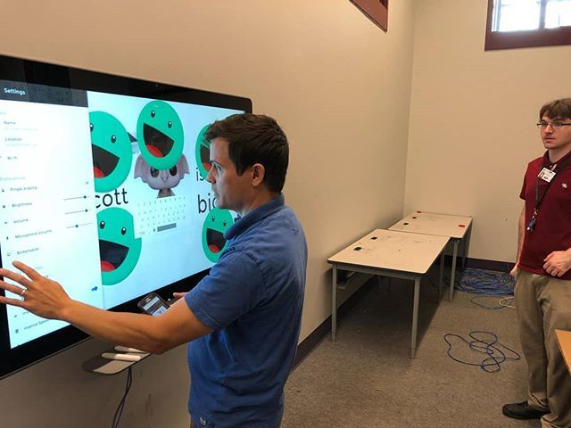 swsd_whs's tweet photo. This is what happens in school during the summer. Our awesome IT department is completing the installation of our new Jam Board in the Maker Space Lab at WHS! Students will be able to learn collaboratively and interact in real time! #swsdlifelonglearners… https://t.co/6KZzf6f6xJ https://t.co/T6F2oO9rxM