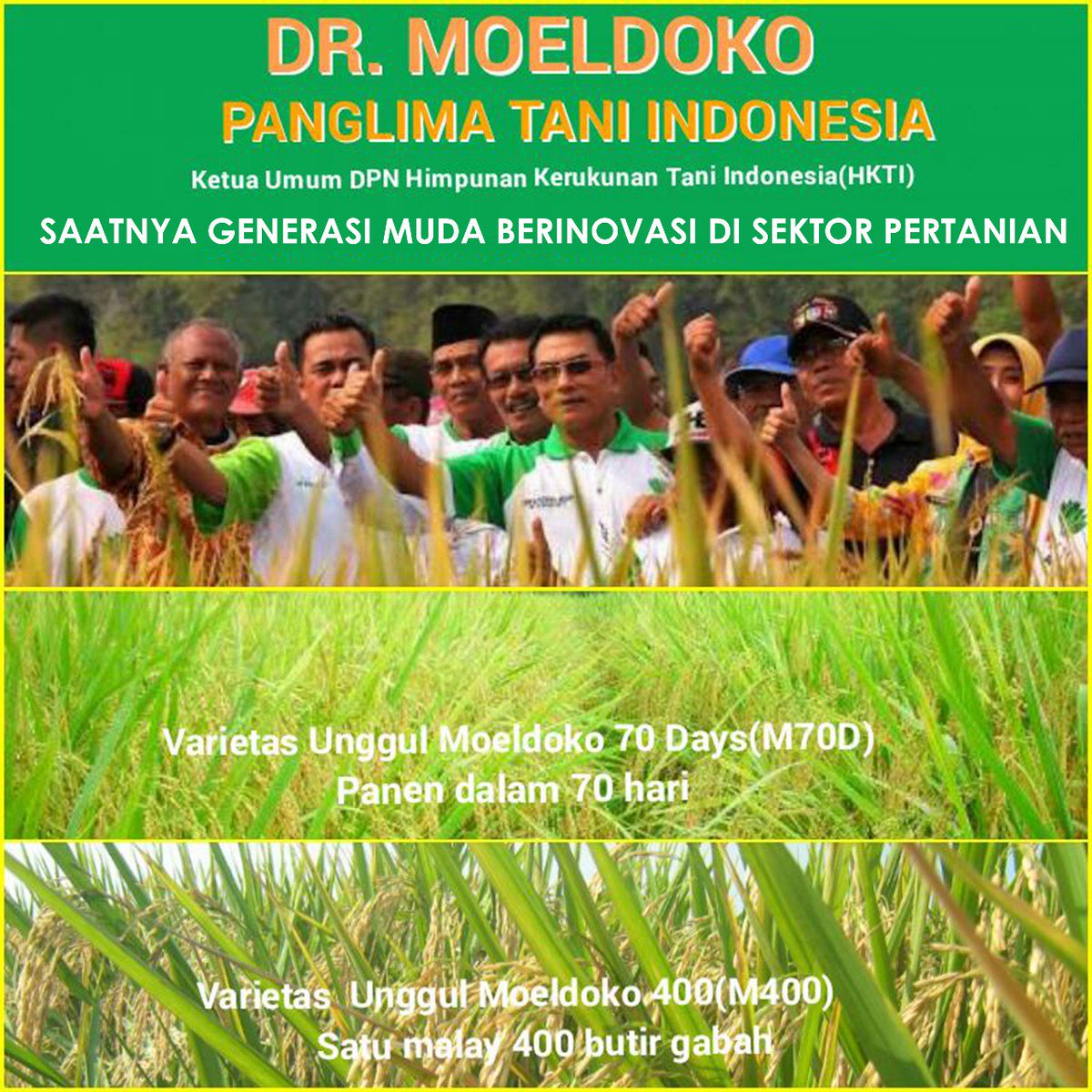 ElgaSaruswati's tweet photo. Pak @Dr_Moeldoko selalu mendorong generasi milenial dan mempercayakan pada generasi muda @KSPgoid @KompasTV #Moeldoko #MoeldokoDorongPetaniMuda https://t.co/lhB6l677k8