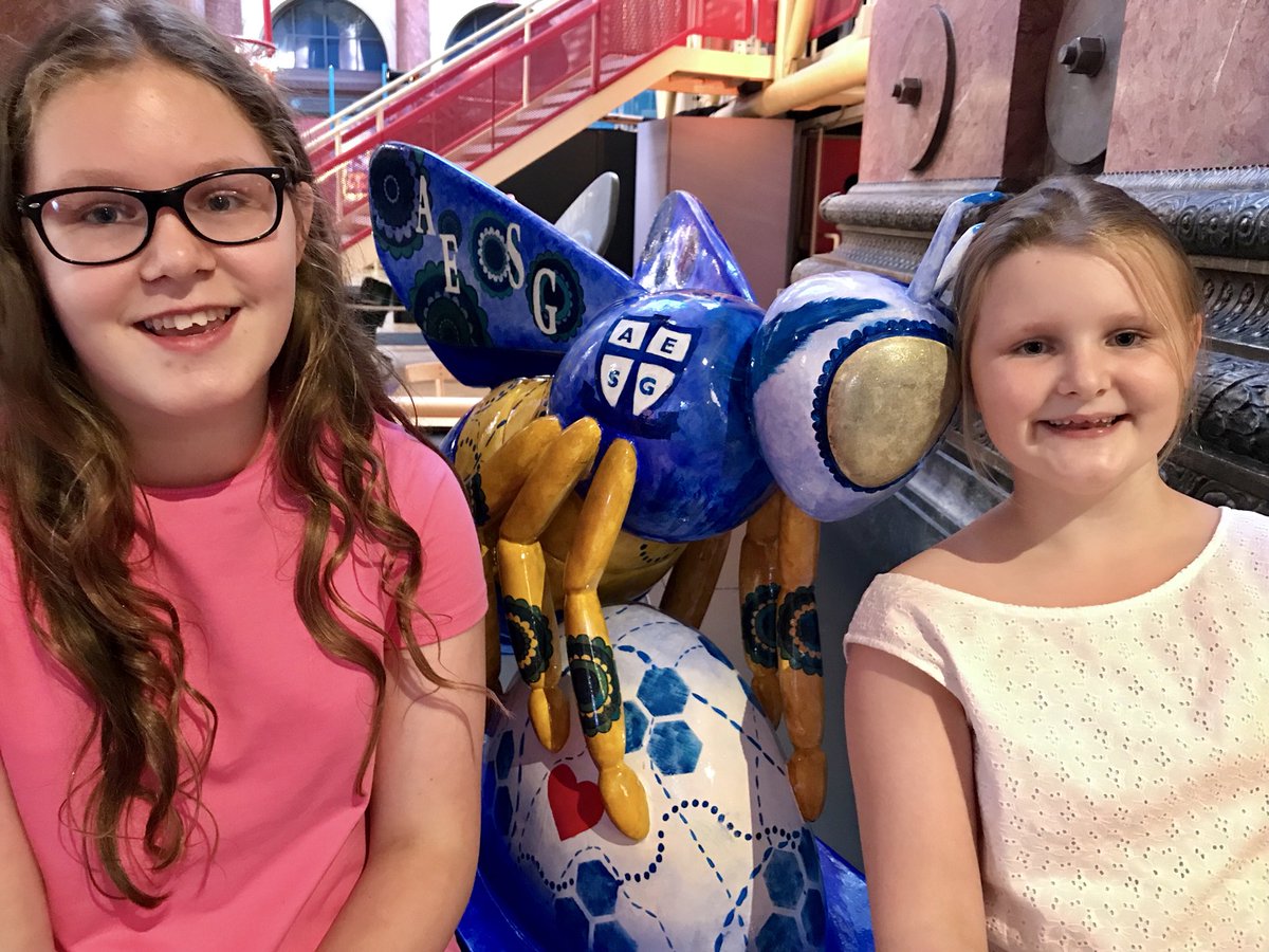 FPLArchitects's tweet photo. Buzzing sister act Bea & Flo on @beeinthecitymcr trail visiting @schoolforgirls bee @rxtheatre #BeeSelfie #BeeMore #HiveOfCreativity #Bee_nWalkinForMiles https://t.co/fzcddqLEMS