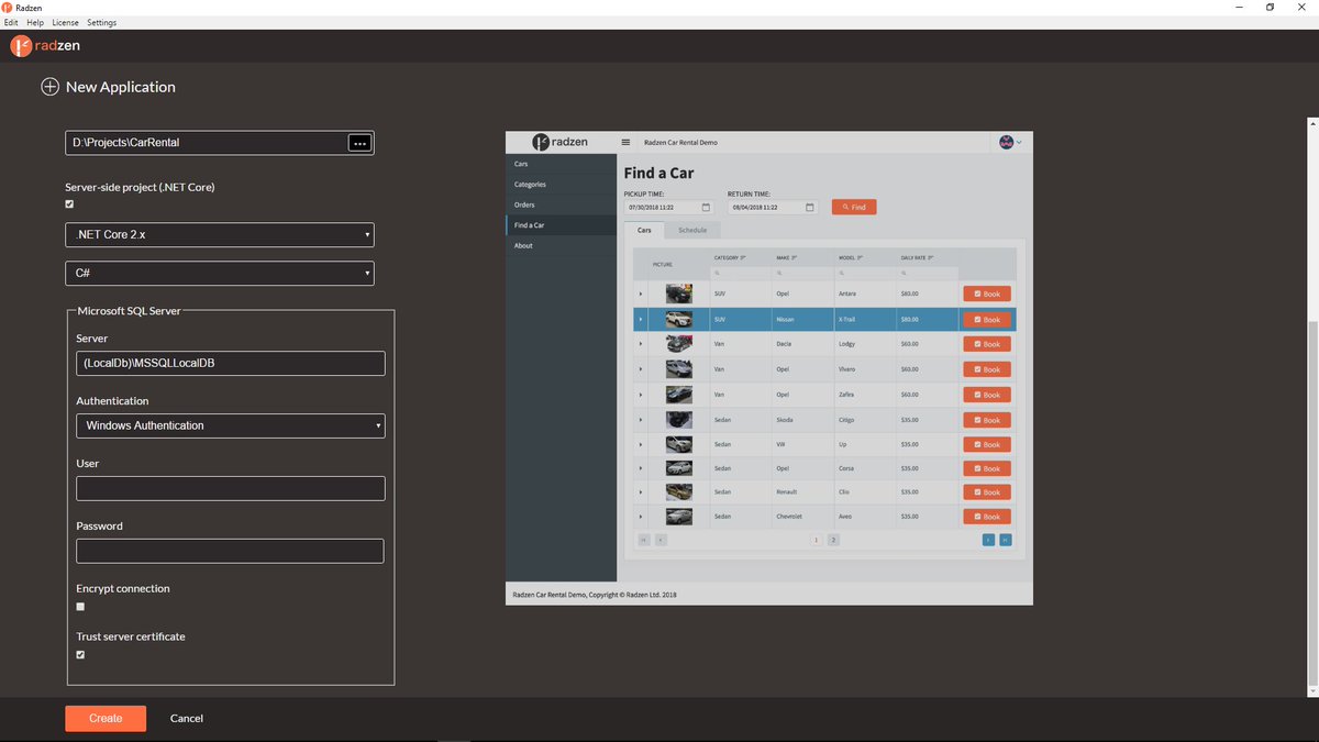 Radzen 2.1 just released with new application themes and page templates, DataGrid lookup popup picker, SQL Server Windows authentication and LocalDB support and more! forum.radzen.com/t/radzen-july-… #lowcode #angular #aspnetcore #mssql #odata #mysql #postgresql