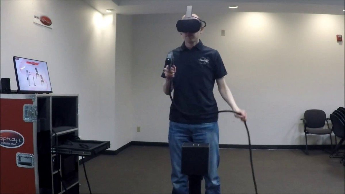 VRSimInc's tweet photo. Push your #training and #education programs further with #SimSpray, #VirtualReality #paint and #coatings training. Practice, review, and improve with accessible, repeatable hands-on projects and aggressive, immediate feedback.
https://t.co/oN5vK5xKrR https://t.co/KNxKo7syqt