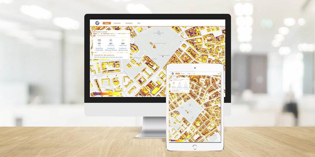 OVHcloud_ES's tweet photo. ¿Cuánta energía solar puede producir una azotea? 🌞 La herramienta #SolarMap de @dotGIS_corp, basada en infraestructura OVH, te ayuda a descubrirlo 👉 https://t.co/k7wzZ7l2NX via @TecnoNewsInfo https://t.co/PaUkAF4DjW