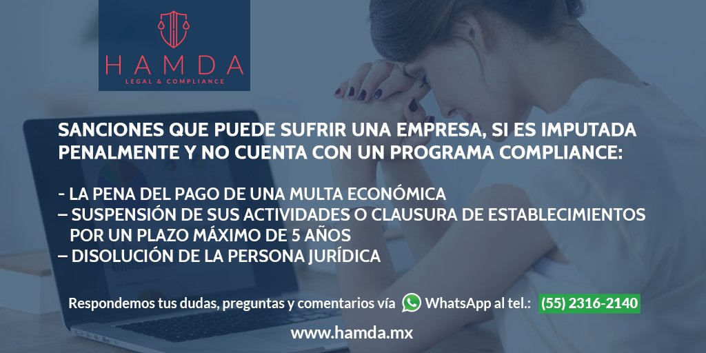 hamdacompliance's tweet photo. Los #Riesgos que corre tu #Empresa o #Pyme si no has #Implementado un #Programa de #Compliance 👇 https://t.co/FtHl5Hvwtu