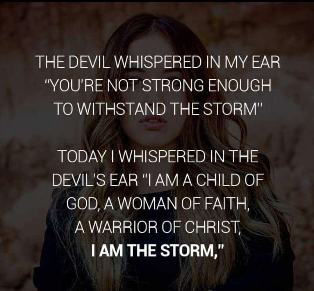 ⏩⏩⏩   I AM The Storm  ⏪⏪⏪
#tuesdayTestimony #God #strongwomen #fearless #faith #Christ