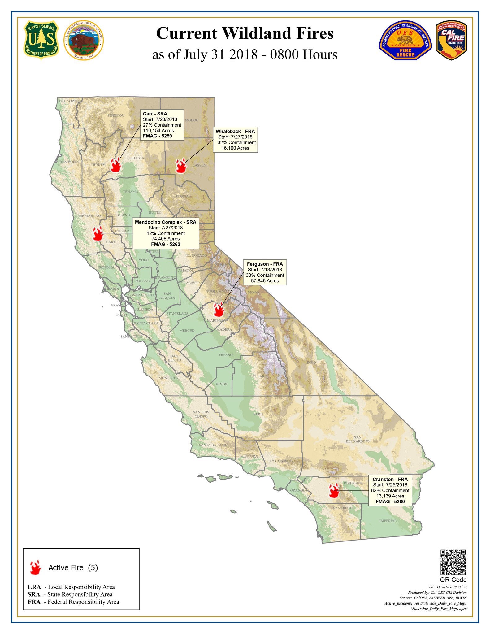 USFS FireCalifornia on Twitter "California large wildfire activity
