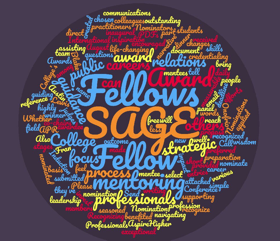 citygirlhanna's tweet photo. Attn @PRSANewPros: Were you inspired to #AspireHigher in your #publicrelations career through a mentor in @PRSAFellows? Nominate them for a SAGE Award by August 31. https://t.co/gmMMEKXscA #PRSACoF #NPPRSA #PRSA https://t.co/GL08uAlb0b