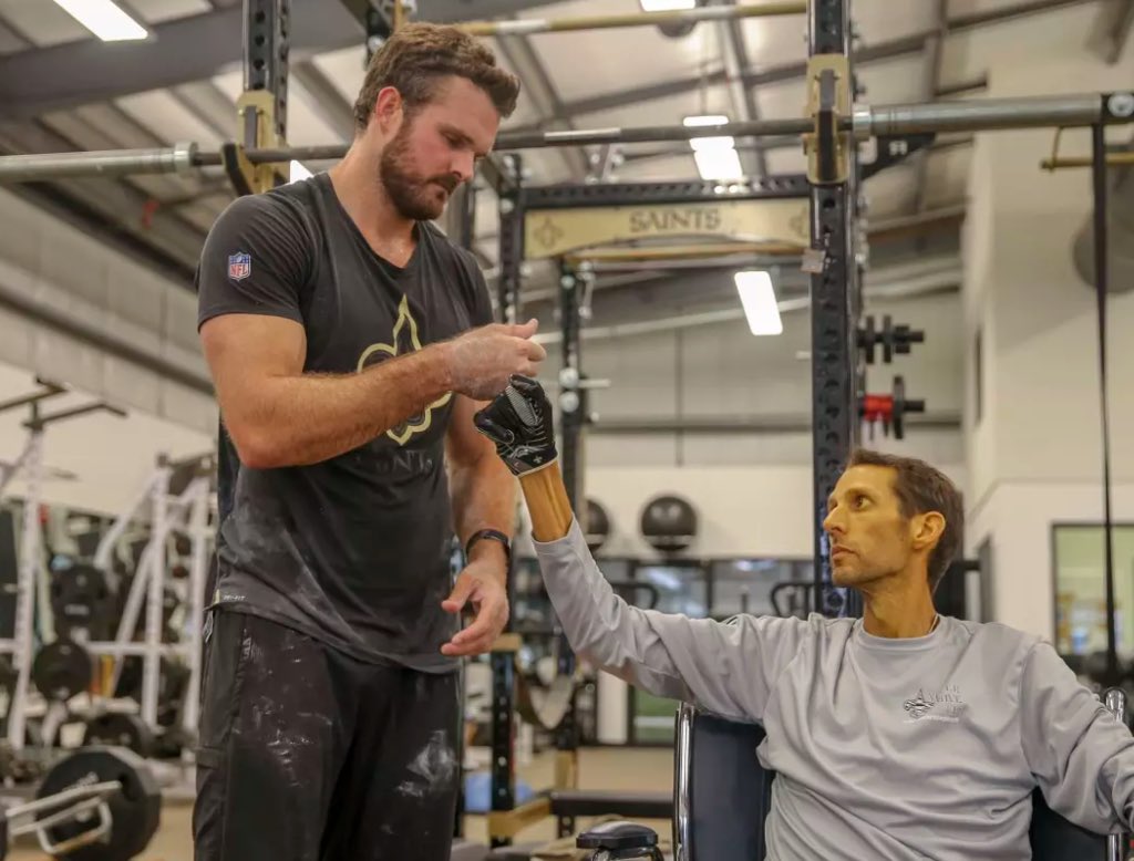 thomasmorstead's tweet photo. Christopher, you inspired so many people on your journey. Your life is a testament. Your eternal optimism in the face of seemingly overwhelming odds made a tremendous impact and will stay with me for the rest of my life. Rest in Heaven brother.
#60forChris 
#SaintsFamily https://t.co/cFVqnskvEk