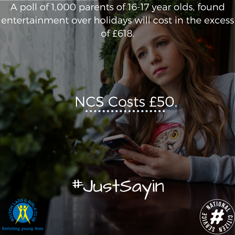 BLGCofficial's tweet image. Attn Parents/Guardians! The NCS is not only a great way for young people to learn new skills, have an adventure whilst making new friends, and gain expeirence sought after by potential employers and top universities. It also makes great finacial sense. #NCSYES #NCS #JustSaying