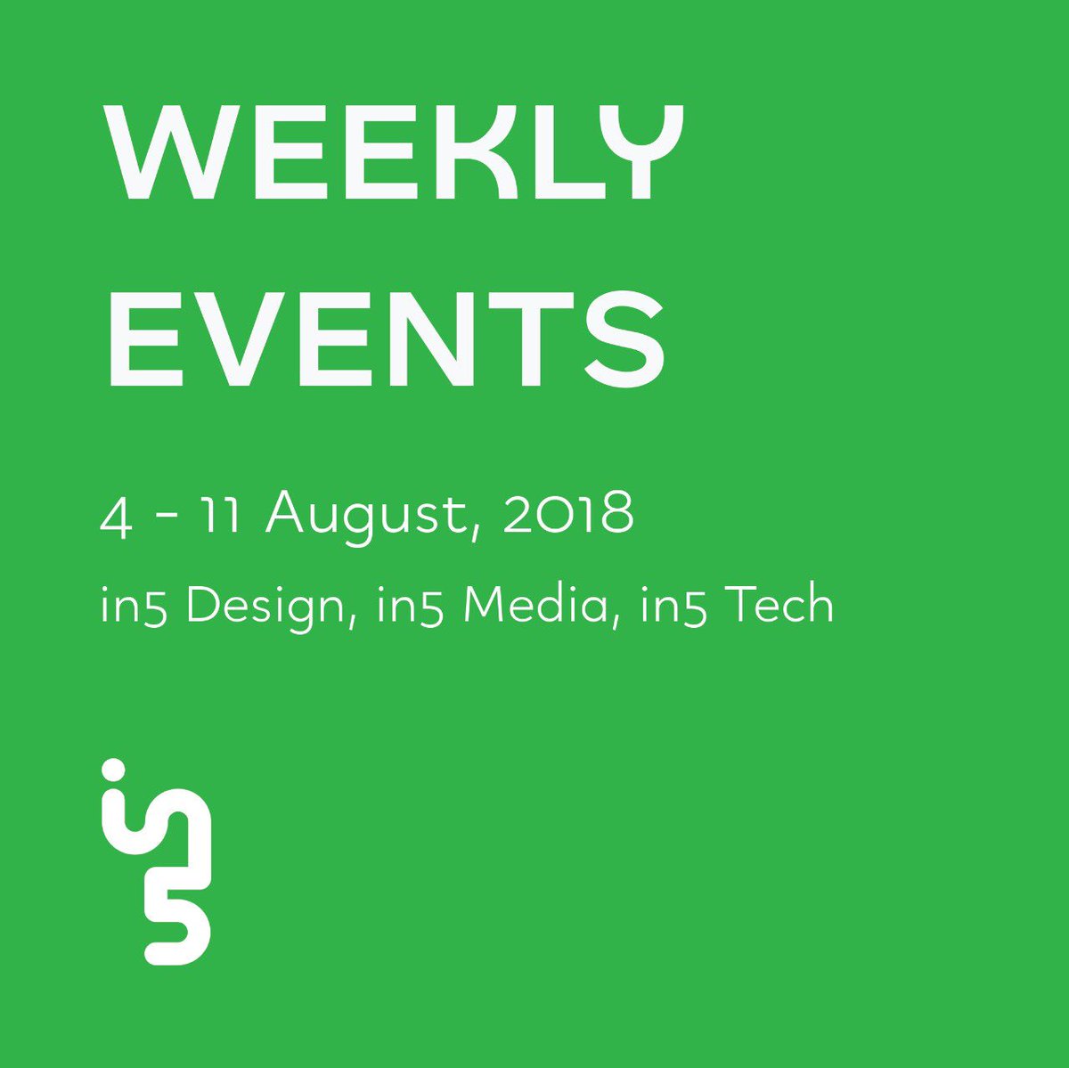 in5dubai's tweet photo. Interesting events coming your way this August!
Keep an eye on our events happening at #in5Design, #in5Media and #in5Tech
Swipe left to know more and visit our website https://t.co/mNOCMyWGHn to RSVP https://t.co/Qf90IwKRJv