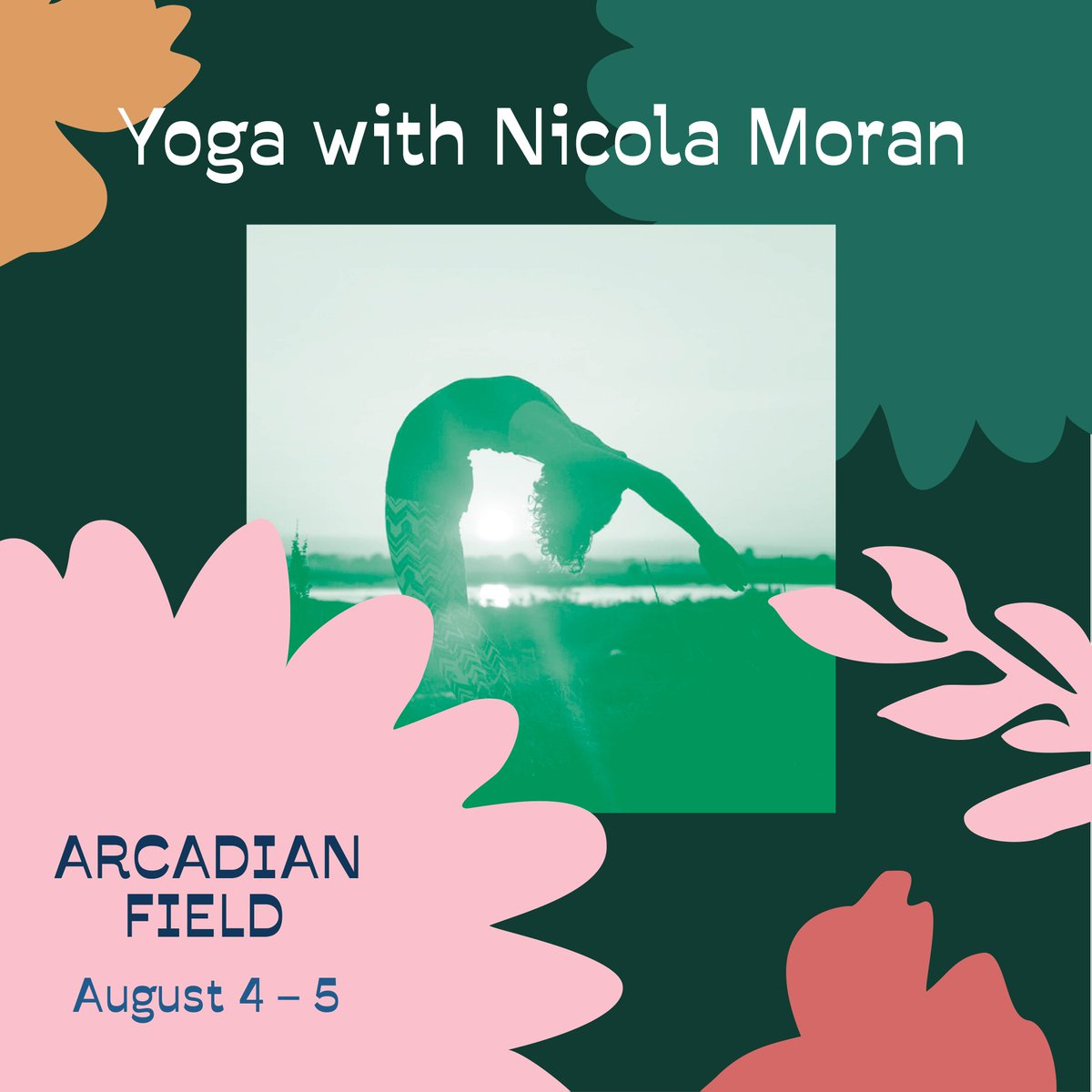 If you need to stretch out after a night in a tent join Nicola Moran for some yoga this weekend at #arcadianfield