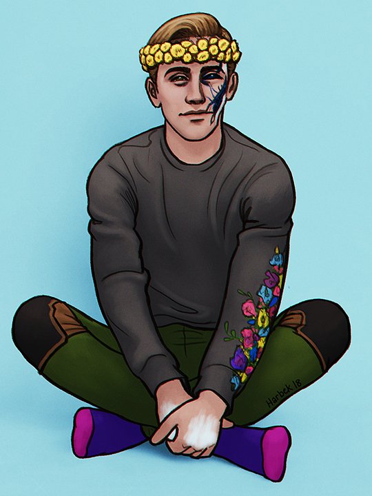 harbek's tweet photo. Soft flower boy Ralph. Jerry’s been providing him with nicer clothing.

#DetroitBecomeHumanfanart #dbhRalph #RalphWR600 #Ralpharmy
@mattvladimery 

on tumblr: https://t.co/7N5mxvdbOX https://t.co/rb5GM9qnX6