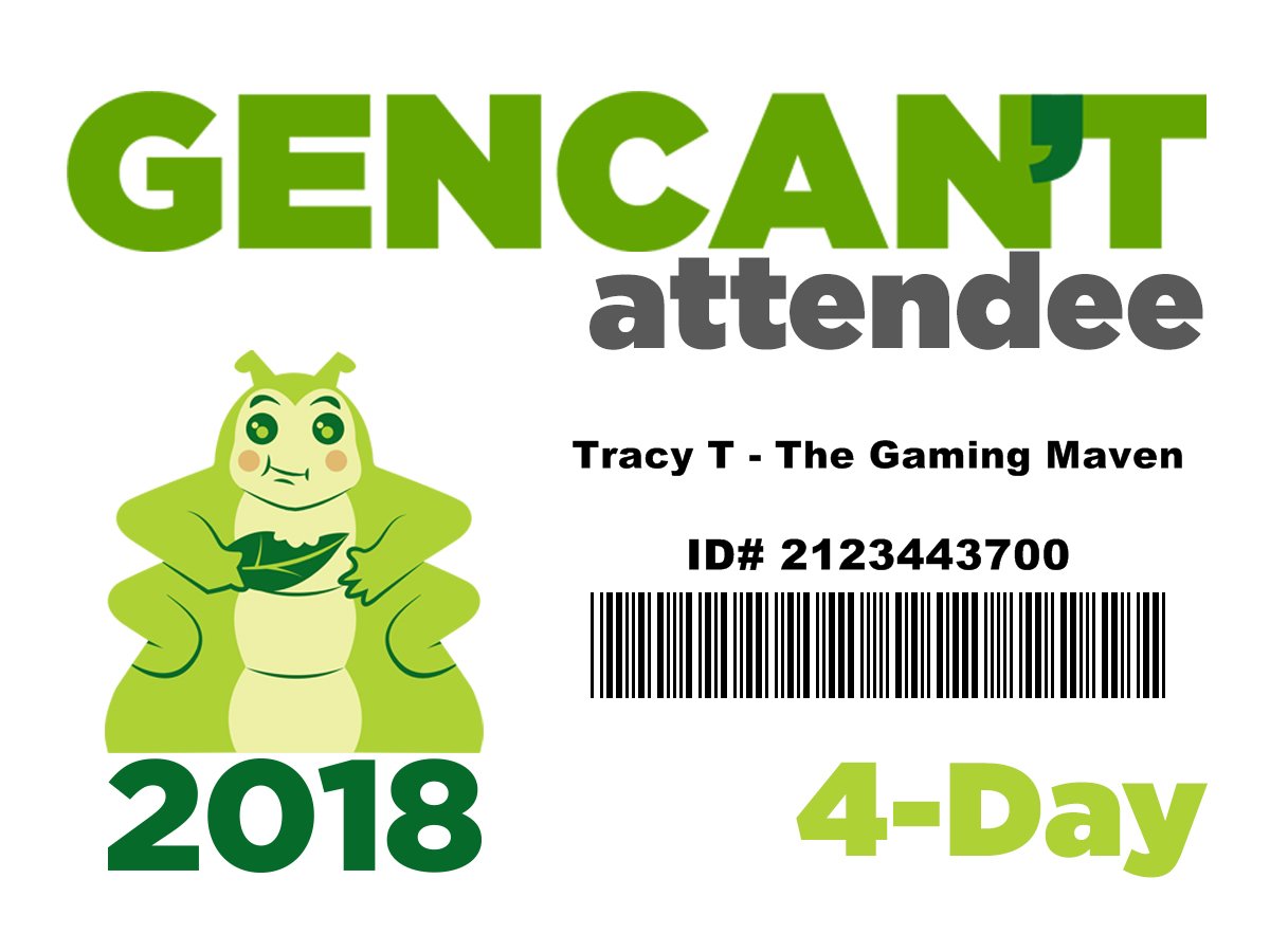 TheGaming_Maven's tweet photo. This year I will be attending @GenCant #gencant2018 https://t.co/kSKgGC8Jpr