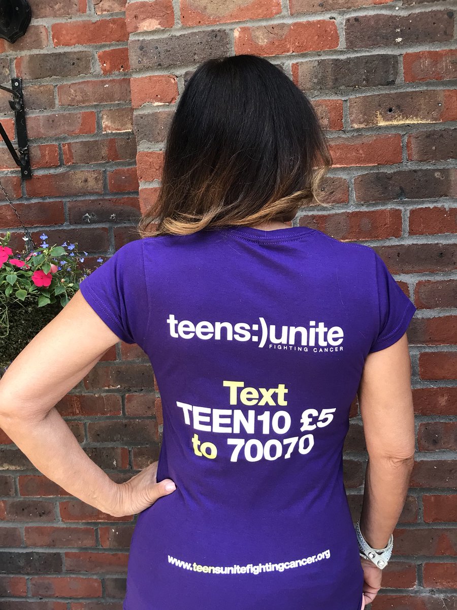 Today I’m going purple and green to support a teen. Teens Unite is the only charity in the UK to provide ongoing emotional, social and physical support to young people who have been diagnosed with cancer and I’m so proud to shout about their amazing work.