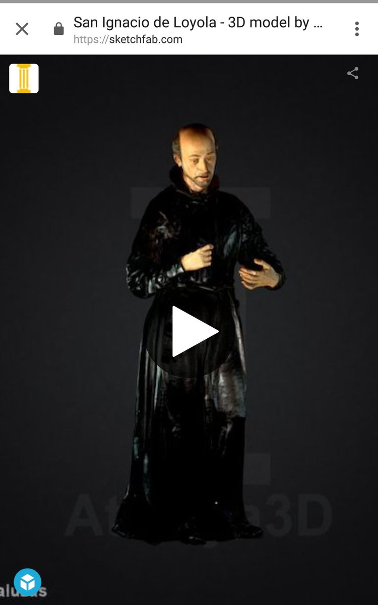 ageo3d's tweet photo. "San Ignacio de Loyola" en #3D. Magnífica talla de @MartnezMontas1, sita en la iglesia de la Anunciación de #Sevilla, propiedad de @unisevilla fue digitalizada por nuestro servicio #backup3D para @Atalaya3D 👉https://t.co/yRlbGPwEz8 y en @sketchfab https://t.co/nMUTAPV3sl https://t.co/1EIi8JwqCX