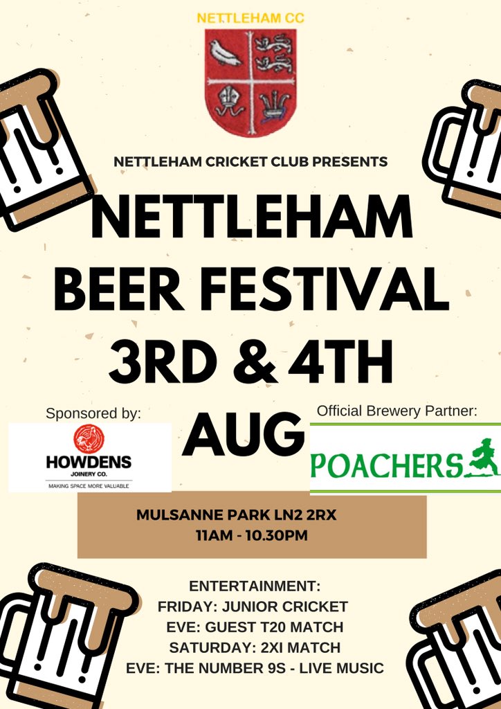 BeerNettleham's tweet image. For anyone visiting #Skegness @visitskegness this Friday or Saturday, why not pop into #NCCBeerFest for a 🍺 and a 🍔 on your way home? @LincsFM @BBCRadioLincs @thelincolnite @LincsLive