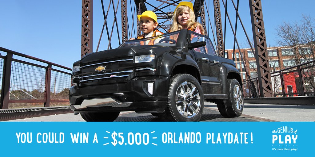 Encourage play with us and <a href="/geniusofplay/">カッパ巻き</a> by joining a game of virtual tag and you could win a $5,000 Orlando playdate with your family. 
How to enter:
1.Submit a picture of your child @ play using #geniusofplay and #sweepstakes
2.Tag a friend to invite them to join the game