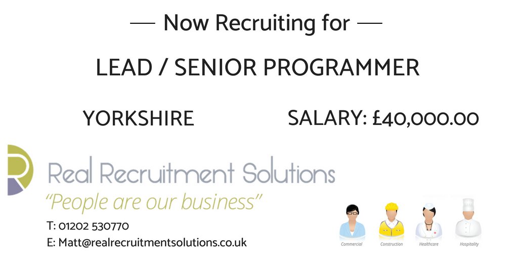 Real_Recruit_UK's tweet image. Our IT Recruitment Specialist @Matt_ITrec has a Programming Lead role for a leading computer games company. Based in Yorkshire. 
#LeadProgrammer #programmer #programming #gaming #console #cplusplus  #computergames #games #mobile #AAA  #Yorkshire