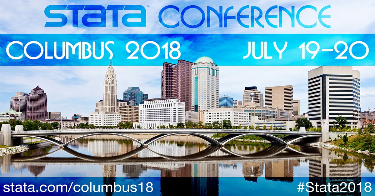 Stata's tweet photo. Even if you missed us at #Stata2018 #Columbus, you can still view the presentation slides! https://t.co/ft18elFUjY https://t.co/GtjMFJnrWV